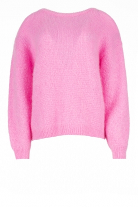American Vintage | Knitted sweater With puff sleeves Pinobery | pink