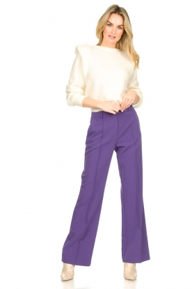 Aaiko |  Flared trousers Vantalle | lilac