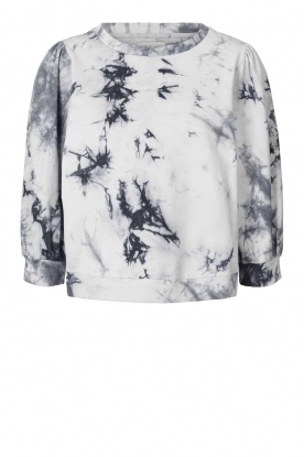 Lollys Laundry | Sweater with marble print Donda | gray