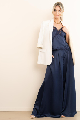 Look Satin top with lace Ligne