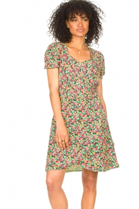 Freebird |  Dress with floral print Pimmy | green