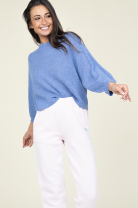Dante 6 |  Soft openback alpaca sweater Ullysa | blue
