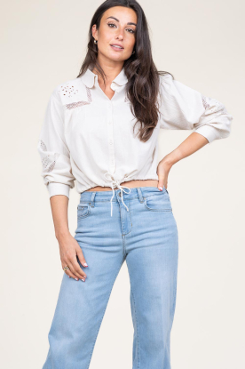 ba&sh |  Embroidery blouse Emily | natural