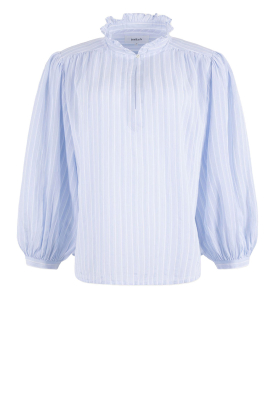 ba&sh | Striped blouse with balloon sleeves Spice | blue