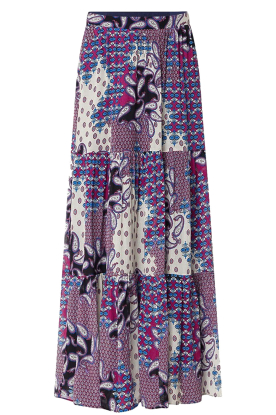 ba&sh | Maxi skirt with print Brooke | purple