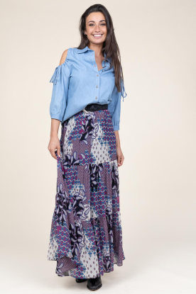 ba&sh |  Maxi skirt with print Brooke | purple