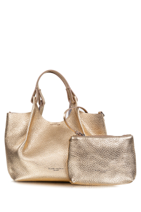 Gianni Chiarini |  Leather shoulder bag Dua medium | gold