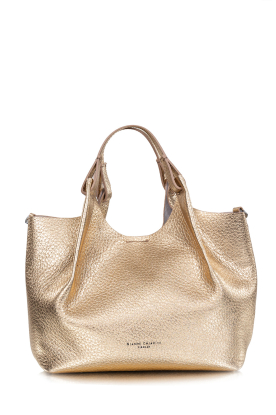 Gianni Chiarini | Leather shoulder bag Dua medium | gold