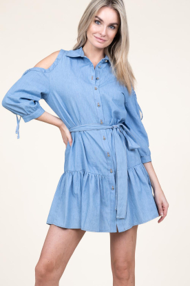 Liu Jo |  Dress with open shoulders Lilly | blue