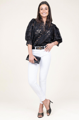 Look Lace blouse with puffed sleeves Mala