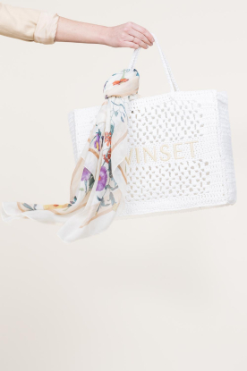 Twinset | Crochet shopper met binnen tas Lois | naturel