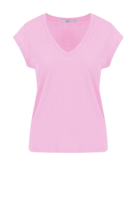 CC Heart | T-shirt with V-neck Vera | pink 