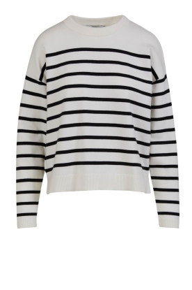 CC Heart | Soft striped sweater Collins | black white