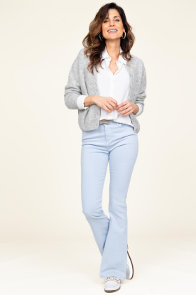 Lois Jeans | High waist flared stretch jeans Raval L32 | blauw