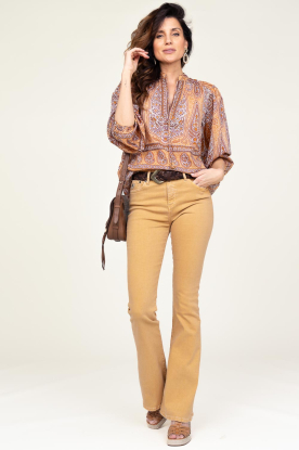 Lois Jeans | High waist flared jeans Raval L34 | geel