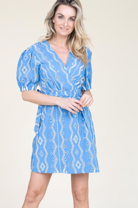 Suncoo |  Embroidery dress Clem | blue