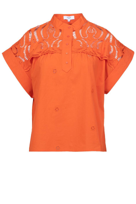 Suncoo | Embroidery blouse Lina | orange