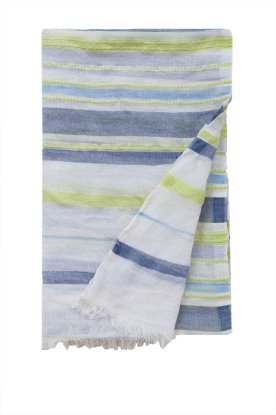 Moment Amsterdam | Soft striped scarf Norah | green