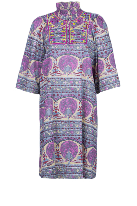 Antik Batik | Dress with print and embroidery Tala | multi