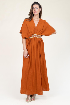 Louizon | Ecovero maxi-jurk Idea | rood