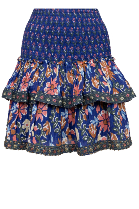 Louizon | Smocked skirt with print Fanfan | purple
