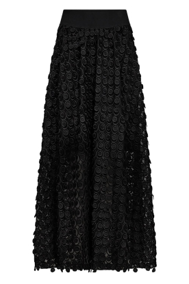 Copenhagen Muse |Jacquard maxi-rok Belive | zwart