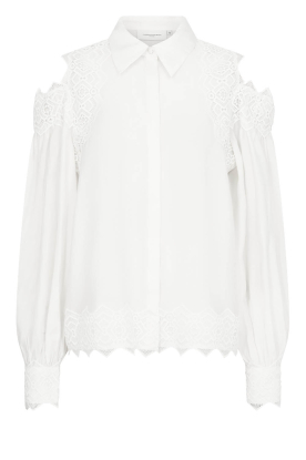 Copenhagen Muse |  Lace blouse with cut-outs Molly | natural 