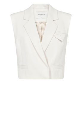 Copenhagen Muse |  Cropped waistcoat Tailor | natural 