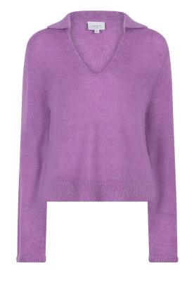 Dante 6 | Soft alpaca blend sweater Kenza | purple