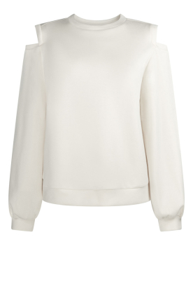 Aaiko | Soft cut-out sweater Gioya | natural