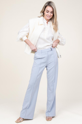 Aaiko |  Trousers with belt closure Chantalle | blue