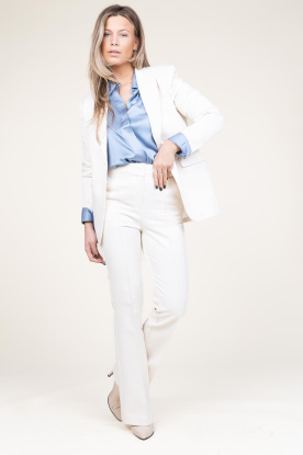 Aaiko |  Shiny trousers Hanna | white