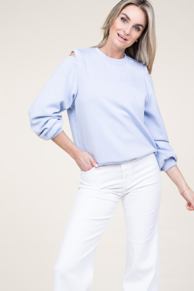 Aaiko |  Sweater with cut-outs Gioya | blue