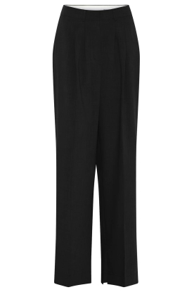 Herskind | Pleated trousers with slit Rupert | black