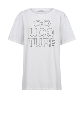 Co'Couture | Oversized t-shirt with logo Outline | white