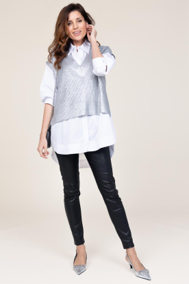 Look Cotton blouse with pockets Cotton