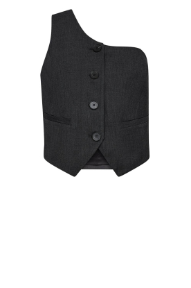 Co'Couture | One-shoulder waistcoat Vida | grey