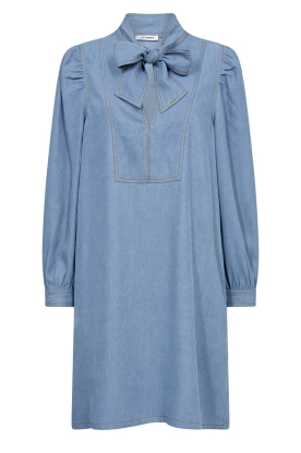 Co'Couture | Denim dress with bow Titus | blue