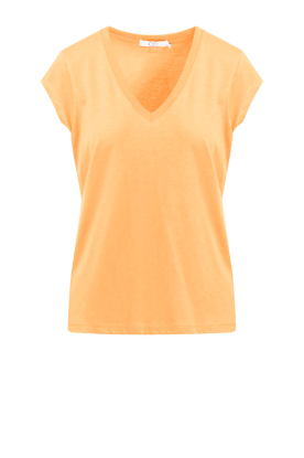 CC Heart | T-shirt with V-neck Vera | orange 