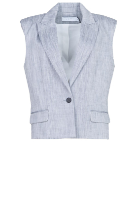 IRO | Linen blend waistcoat Zohar | grey