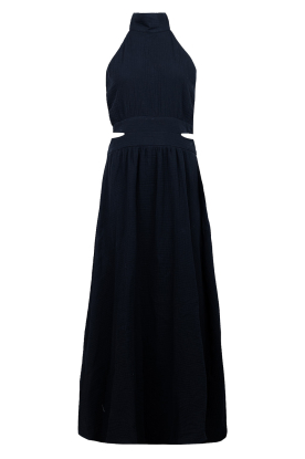 March23 | Halter mousseline jurk Cadiz | zwart 