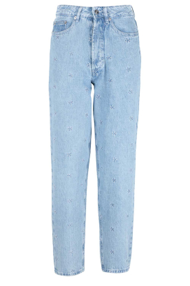 Berenice |High waist jeans met borduursels Colorado | blauw