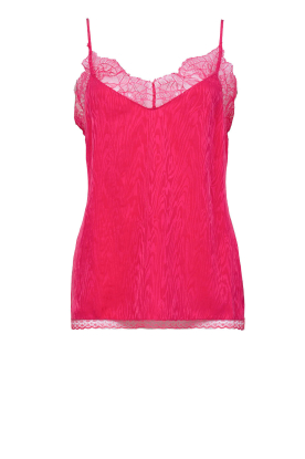 Berenice | Silk top with lace Taylor | pink