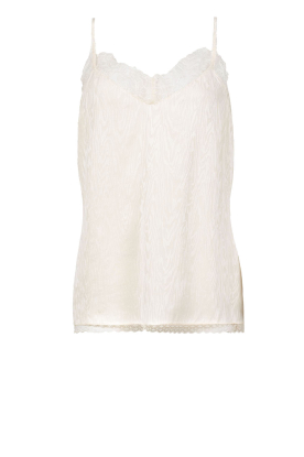 Berenice | Silk top with lace Taylor | natural