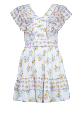 Berenice | Dress with floral print Roro | white