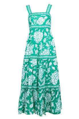 Stella Forest | Maxi dress with print Mora | green