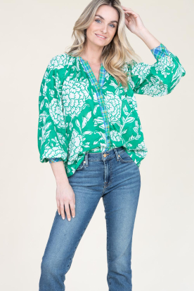 Stella Forest |  Blouse with print Mora | green