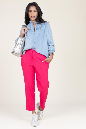 ba&sh |  Viscose blend trousers Club | pink