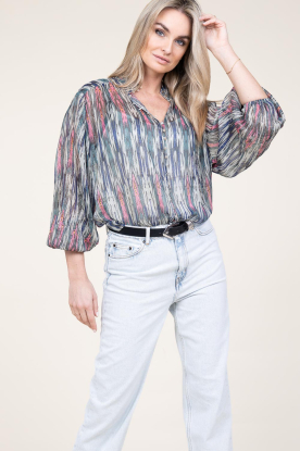 Ibana |  Lurex blouse with print Talici | multi