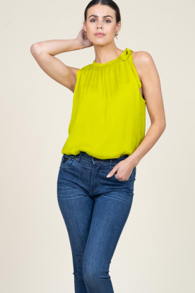 Aaiko |  Top with bow detail Roslyn | green